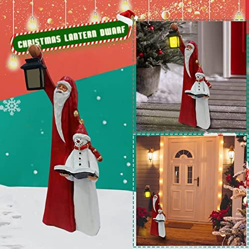 איש השלג של שרף חג מולד מלאכה לקישוט שלג סצנת גן סידור קישוטים לגינה חג המולד הכי מתנה כדורי חג