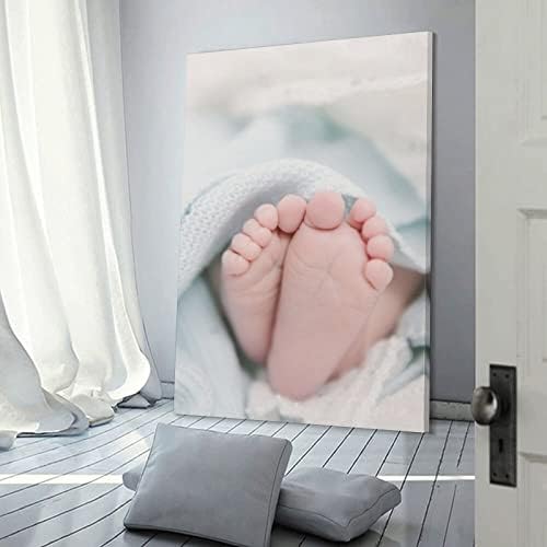 כרזות חדרים יילוד כפות רגליים לתינוקות חמודות פוסטרים קיר קיר הדפסים לאמנות קיר לעיצוב חדר עיצוב