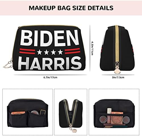 Staropal Biden Harris 2024 הנשיא האמריקני דגל ג'ו ביידן קמלה תיק קוסמטי בעל יכולת קיבולת גדולה, נשים ניידות אטומות