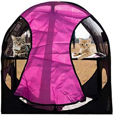 היי סוי נייד חתול דירות מתחם בית לול מארזי מתקפל לחיות מחמד מיטת כלוב גלגל אוהל צעצועי חיצוני מקורה גורים