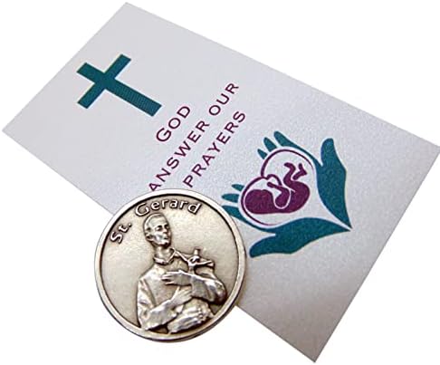 אסימון סנט ג'רארד ותפילה להיכנס להריון מערך פוריות כרטיס הקודש