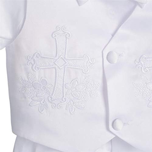 חיננית חיננית לבושת תינוקות לבוש תלבושות טבילה עם מצנפת חליפה לבנה עם שרוול ארוך קצר