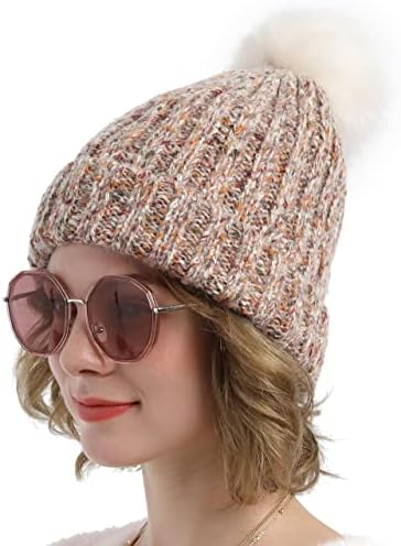 כובעי כפה גל לנשים בחורף, בד רך חם ופליס אלמוגים חמוד פום סיבים ממוחזרים נהדרים עבור אנשי איכות
