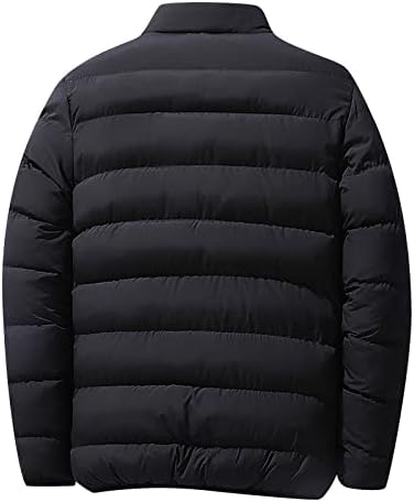 מעילי Uofoco עבור וון סתיו חורף בצבע אחיד רוכסן מעיל גדול ומטפל במעיל קל משקל של גברים