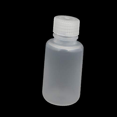 X-DREE 50 מל 13 ממ קוטר PP פלסטיק עגול בקבוק פה צר צלול 5 יחידות (50 מל 13 ממ diámetro pp plástico
