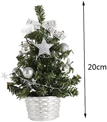 Zonster 1pack Mini חג המולד עץ חג המולד עם בסיסים עצי חג המולד מיניאטוריים מלאכותיים לעונת החג מרכזית
