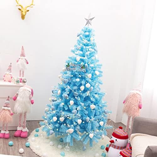 FIFOR 3.9-6.9ft עץ חג מולד מלאכותי עם נורות LED וקישוטים, עץ חג המולד לקשירת חג מפלגת חג המולד מקורה