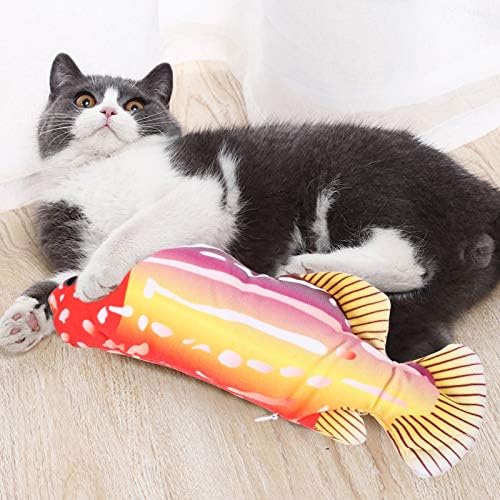 צעצועי חתלתול קיסנג'ל פורט קטיפה 2 יחידות חתול נע חשמלי דג צעצוע צעצוע USB ריאליסטי דג דגים מתנודד דגים