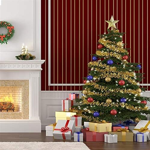 AKOAK 1 COUNT 15 סמ / 6 אינץ 'עץ חג המולד עליון עליון כוכב תלת מימדי בן חמישה נקודות, המשמש לקישוט עץ חג המולד