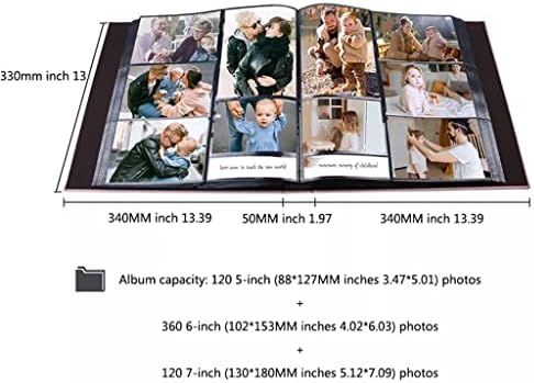 אלבום תמונות יצירתי של מידפגו אלבום תמונות גדול של תצלום קיבולת אלבום תמונות משפחתית