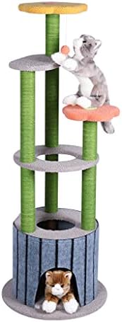 חתולי טיפוס מסגרת עם גרוד מצחיק חתולי צעצועי חתולי עץ מגדל קפיצת הגנה ריהוט בית לחתולים גורים חיות