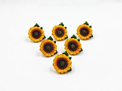 Amyoxu SNS Sunflower Vintage Vintage Chitching Chruter מושך ידיות ארון מטפל בקישוט הבית של קאנטרי