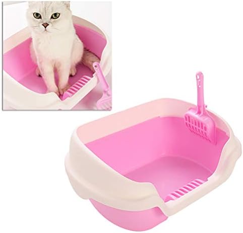חיות מחמד חתול צריף-חצי סגור חתול ארגז חול מעשי חתול ניקוי אמבטיה אגן פלסטיק חתול אסלה