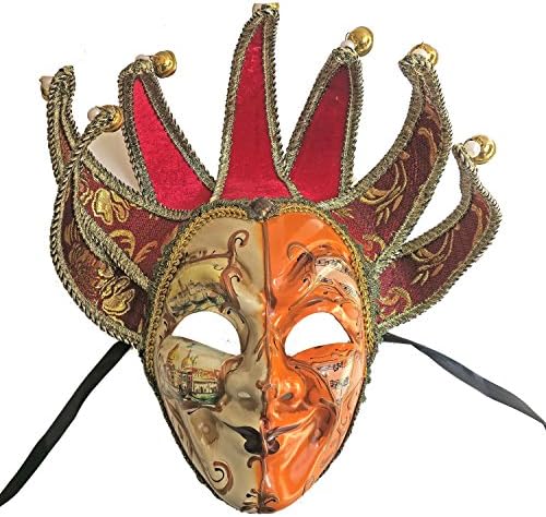 פנים מלאות של venetian jester mask masquerade mardi gras Collection Collection