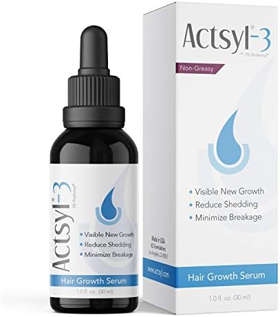 סרום צמיחת שיער אקטסיל -3 עם רדנסיל-צומח שיער עבה, מלא וחזק יותר במהירות ומפחית נשירה ושבירה-יישום לא