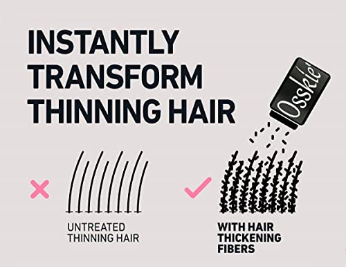 אוסקי שיער סיבי בניין, מילוי חבילה להשתמש עבור כל שיער סיבי שיער אובדן קונסילר עבור גברים ונשים,