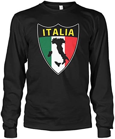 סייברטלה גברים של איטלקי איטליה איטליה חומת דגל ארוך שרוול חולצה
