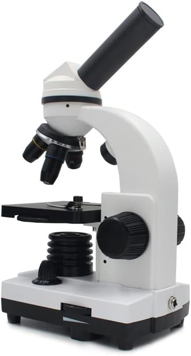 אביזרי מיקרוסקופ מיקרוסקופ משקפת מיקרוסקופ ביולוגי הגדלה 40 פי 640 2 מנורות לד מתכלה מעבדה