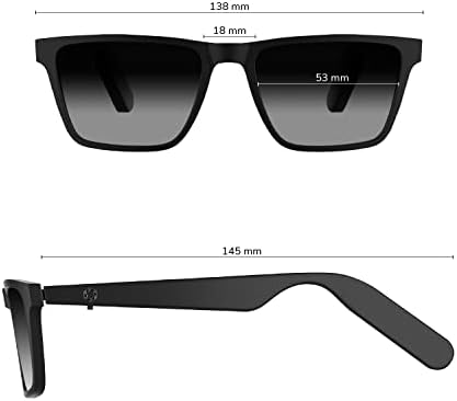 לוסיד-משקפי שמע בלוטות ' - משקפיים חכמים לגברים ונשים עם הגנה מפני אולטרה סגול-אוזן פתוחה, מיקרופונים