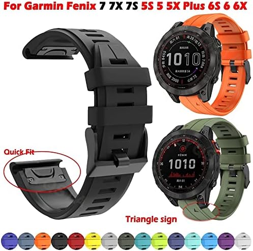 Eeomoik QuickFit Watch Strap עבור Garmin Fenix ​​7S 7 7x 6S 6 6x Pro 5x 5 Plus 5S 3HR 935 945