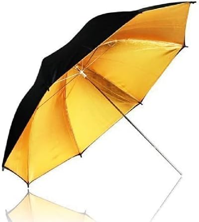 Limostudio 33 שחור וזהב שחור/זהב סטודיו סטודיו מטריו פוטו וידאו רפלקטור מטרייה, AGG129-A