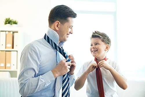 לגייס בני קשרי מוצק צבע מראש קשור ילדים עניבה לגיל 8-14 מתכוונן ארוג פורמליות ילדים עניבת חתונה בית ספר