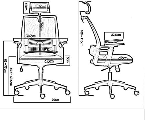 משרד כיסא כיסא בוס ביתי כיסא לנשימה רשת מתכוונן משענת להתאים את המותני תמיכה למידה כיסא נושאות משקל