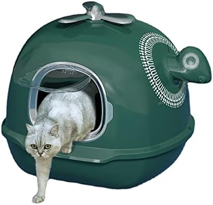 מסוק יצירתי חתול ארגז חול סגור לחלוטין אנטי להתיז חתול ארגז חול גדול חתול אסלה מודרני חתול דאודורנט קקי אגן