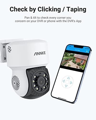 ANNKE 2PACK 1080P 2MP AHD CCTV CCTV מצלמת כיפת מעקב ביתית עם 350 מעלות פאן ו 90 מעלות צלזיוס,