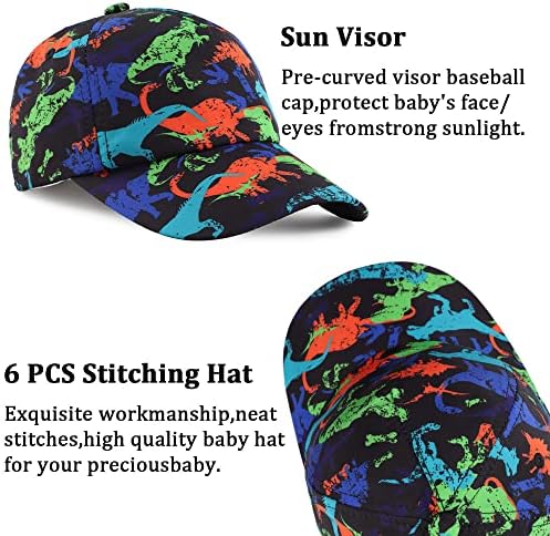 ילדים כובע בייסבול בנים בנות פעוטות כובעי דינוזאור