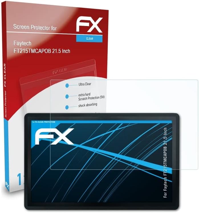 סרט הגנת המסך Atfolix התואם ל- Faytech FT215TMCAPOB 21.5 אינץ 'מגן מסך, סרט מגן אולטרה-ברור FX