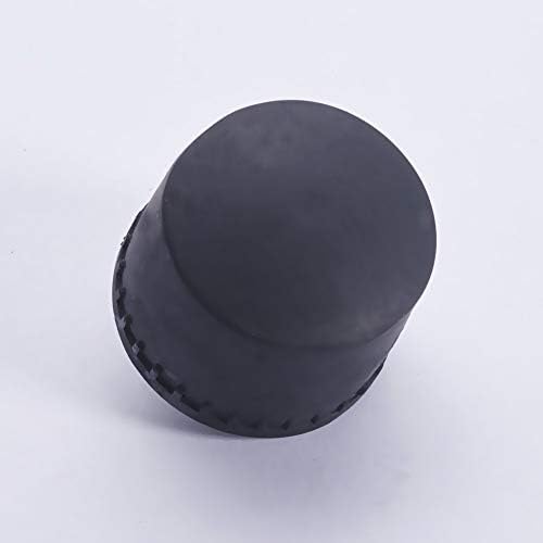 בטומשין 1.57 אינץ קוטר פטיש פטיש החלפת גומי פלסטיק בולט ראש טיפ שחור 2 יחידות