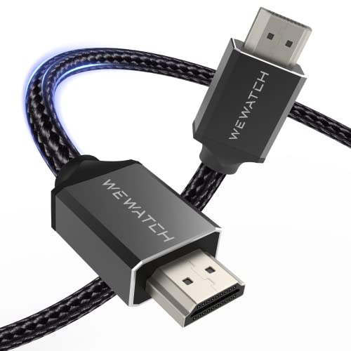 Wewatch HDMI 2.0 כבל 16.5ft 18 ג'יגה-ביט לשנייה למקרן תיבת טלוויזיה Xbox PS5 Roku Fire TV וכו 'HDMI 28/30AWG