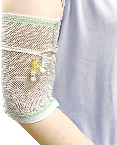 פיק קו כיסוי שרוול-זרוע סיעוד פיק מגן קטטר מגן עבור תינוק, אלסטי נטו, במיוחד רך, לנשימה, נוח