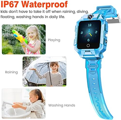 שעון חכם של 4G Kids, IP67 עמיד למים שעון חכם עם מצלמה, SO