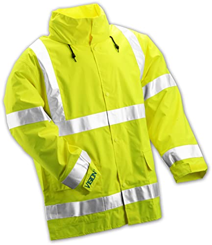 Tingley Vision J23122 מעיל בטיחות נראות גבוה, 3x, צהוב פלורסנט-ירוק