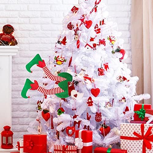 קישוטי עץ עץ עץ עץ חג המולד, עץ חג המולד, גנב שדד חג המולד רגל ממולאת רגל מפורשת עץ עץ טופר גרלנד