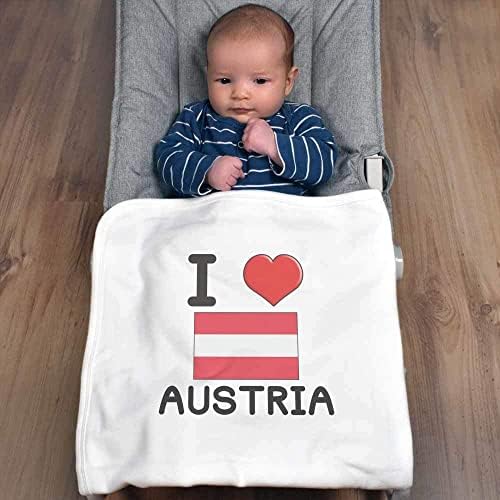 'אני אוהב אוסטריה' שמיכה / צעיף כותנה
