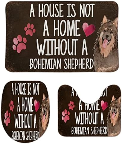 בית הוא לא בית ללא רועה בוהמי, חלודה, בית, הדפסי כפה, ורוד אפרסק, מקסים, אהבה, לב, אומר, ציטוטים, כלבי חיות מחמד,