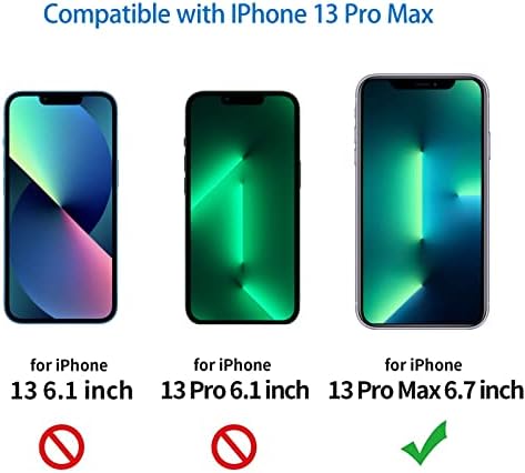 ZGXHGA מסך החלפת זכוכית תואמת לאייפון 13 PRO MAX סדרה 6.7 אינץ ', ערכת מסך החלפה עם כלי תיקון, דבק אטום