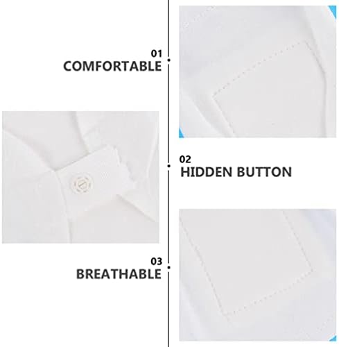 רפידות מפית מפית 3 יחידות רחיץ נשים סיעוד מחצלות לשימוש חוזר כותנה וסת וסת וסת מגבת מפיות לבן לשימוש