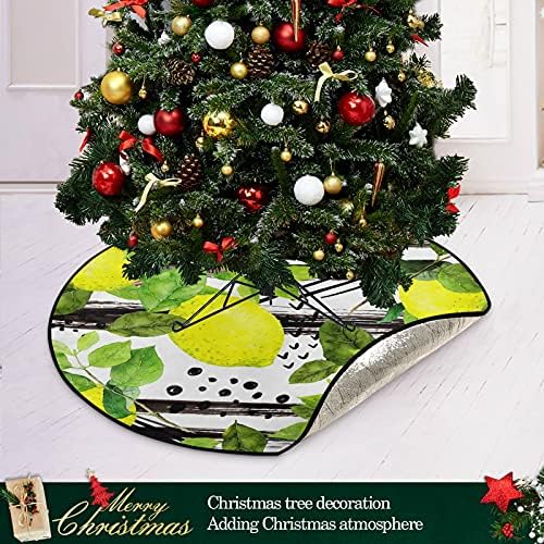 פירות לימון עלים קיץ מחצלת עץ חג המולד עץ עץ עץ עץ מגש מגש שטיח מתחת לעץ חג המולד אביזר להגנת רצפה אספקת