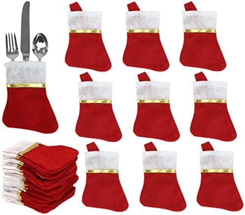 גרבי חג המולד של Iconikal Mini, אדום, 24 חבילה