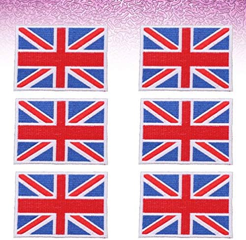 TERDYCOCO האיחוד הבריטי ג'ק רקום טלאים אנגליה דגל בריטניה בריטניה ברזל על תפירה על סמל טלאי מלאכה לאמנות עבור