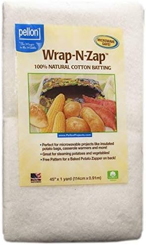 פילון Wrap-N-Zap כותנה חבטות חבטות, 45 על 36 אינץ ', 2 חבילות טבעיות