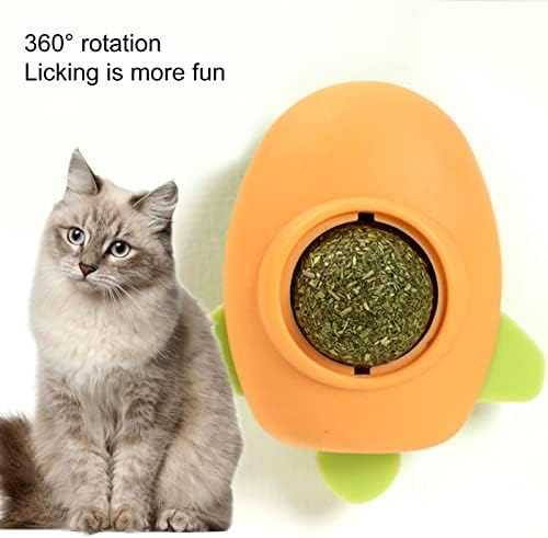 Leasote חתול חתול צעצוע מגדיל את התיאבון צורת טיל עצמית צורה חתולים חתולים לחתוך כדור צעצוע לחתול