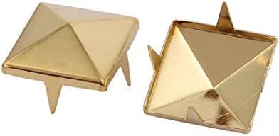 AEXIT 50 PCS 15 ממ חומרה ביתית נייר בצורת ריבוע בראד טון זהב טון זהב לראקפרד דגם מלאכת DIY: 54AS638QO352
