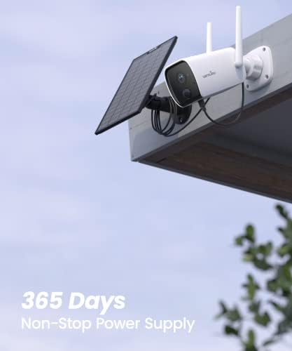 מצלמות אבטחה אלחוטיות בחוץ, Wansview 2K 3MP 3MP מצלמה סולארית אבטחה חיצונית לבית עם גילוי תנועה