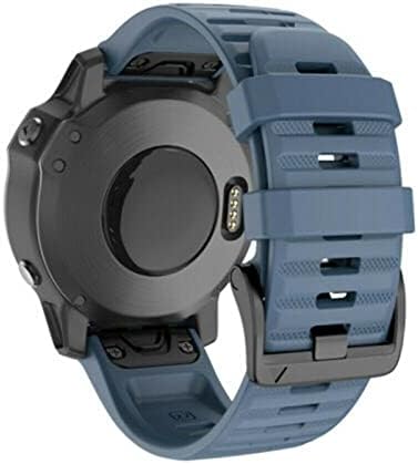 Bdnjn 26 20 22 ממ סיליקון מהיר מהיר רצועת שעון רצועת שעון עבור Garmin Fenix ​​7x 6x Watch Setyfit Strap
