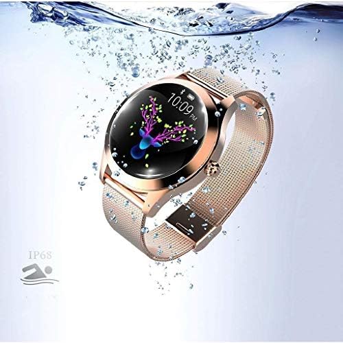 XDCHLK מתכת צמיד ספורט גשש שעונים חכמים אטומים למים עם פדומטרים, צג דופק, תזכורת לשיחה והודעות
